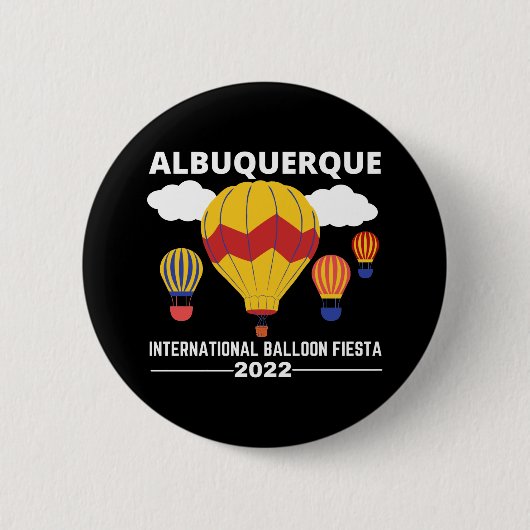 Badge Rond 5 Cm Albuquerque Balloon Fiesta 2022 (Devant)