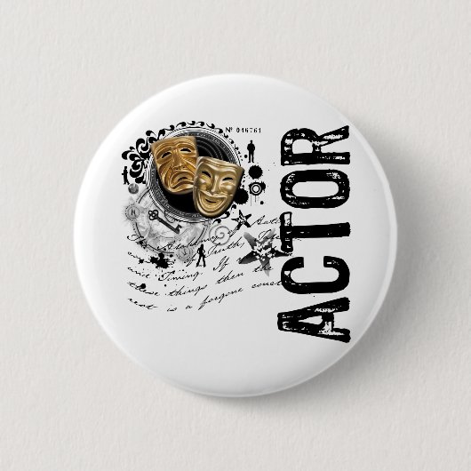 Badge Rond 5 Cm Alchimie d'acteur de l'action (Devant)
