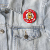 Badge Rond 5 Cm Alerte aux arachides  (En situation)