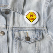 Badge Rond 5 Cm Alerte de gingembre ! (En situation)