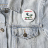 Badge Rond 5 Cm Alerte Dinosaur (En situation)