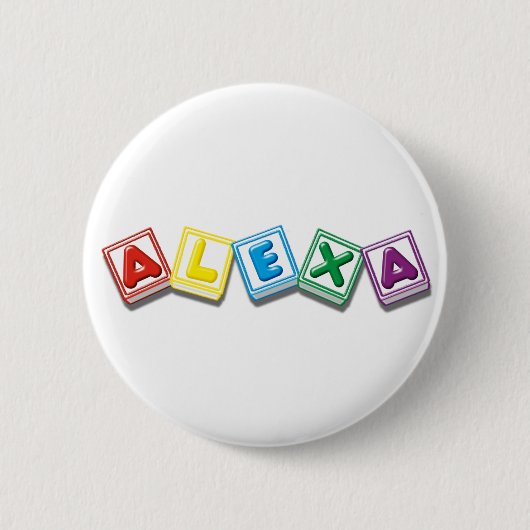 Badge Rond 5 Cm Alexa (Devant)