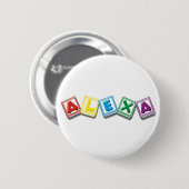 Badge Rond 5 Cm Alexa (Devant & derrière)