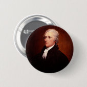 Badge Rond 5 Cm Alexander Hamilton (Devant & derrière)