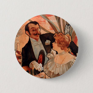 Badge Rond 5 Cm Alfons Mucha
