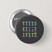 Badge Rond 5 Cm Algebra Dance Funny Graph Figures Math  (Devant & derrière)