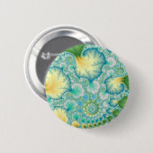 Badge Rond 5 Cm Algues - Fractées (Devant & derrière)