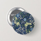 Badge Rond 5 Cm Algues (par William Morris) (Devant & derrière)