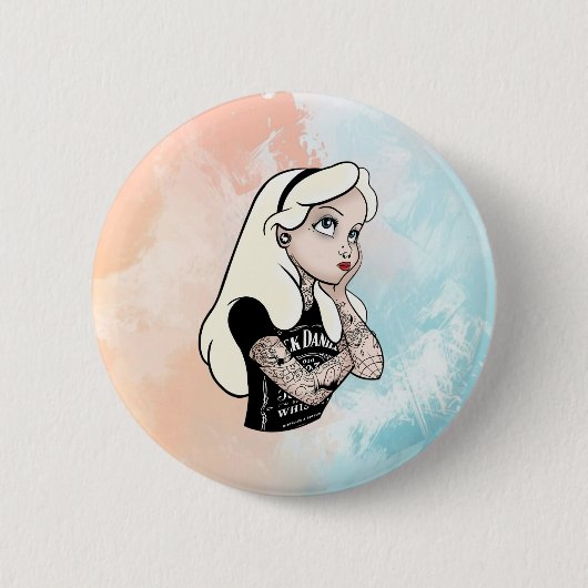 Badge Rond 5 Cm Alice (Devant)