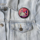 Badge Rond 5 Cm Alice au pays des merveilles Histoire par mois (En situation)