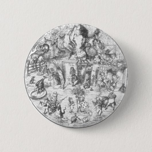 Badge Rond 5 Cm Alice et la bande (Devant)