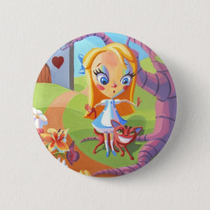 Badge Rond 5 Cm Alice et le pays des merveilles