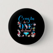 Badge Rond 5 Cm Alice In Onederland Family Cousin Of The Birthday (Devant)