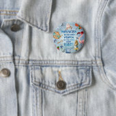 Badge Rond 5 Cm Alice In Wonderland Citation - Imagination (En situation)