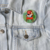 BADGE ROND 5 CM ALICE & SON CHAT, DINAH (En situation)