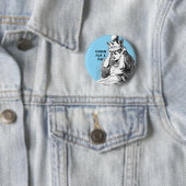 Badge Rond 5 Cm Alice vintage avec couronne (En situation)