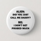 Badge Rond 5 Cm Alien (Devant)
