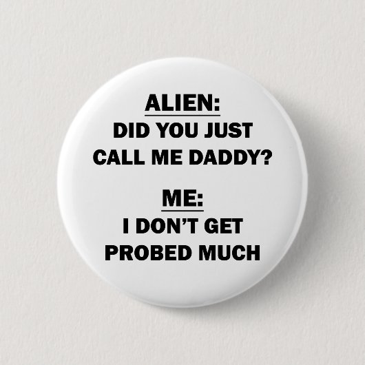 Badge Rond 5 Cm Alien (Devant)