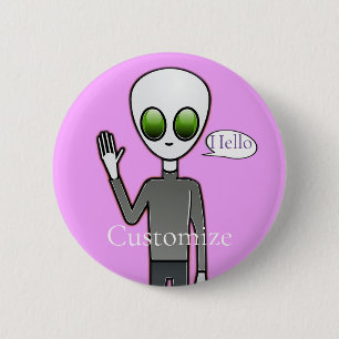 Badge Rond 5 Cm Alien courtois Thunder_Cove