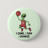 Badge Rond 5 Cm Alien de basket (Devant)