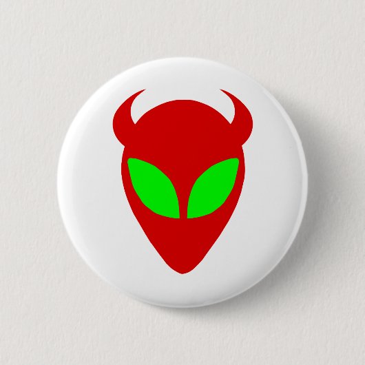 Badge Rond 5 Cm Alien mauvais (Devant)