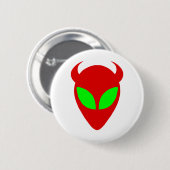 Badge Rond 5 Cm Alien mauvais (Devant & derrière)