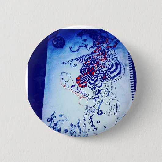 Badge Rond 5 Cm alien pour real (Devant)