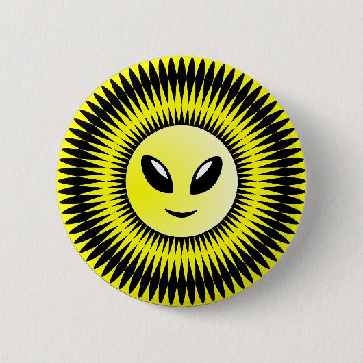 Badge Rond 5 Cm Alien Sun (Devant)
