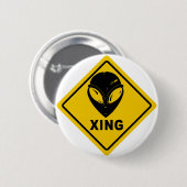 Badge Rond 5 Cm Alien X-ING (Devant & derrière)
