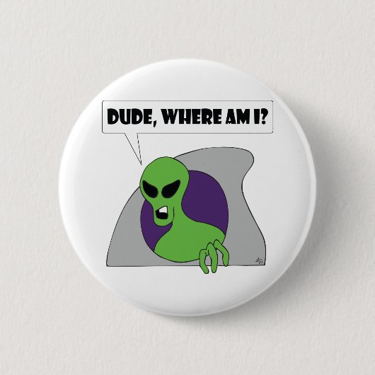 Badge Rond 5 Cm ALIENS perdus (Devant)