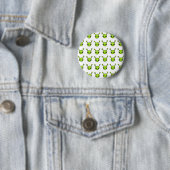 Badge Rond 5 Cm Aliens verts mignons (En situation)