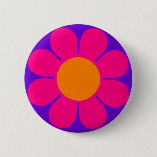 Badge Rond 5 Cm Alimentation en fleurs (Devant)