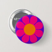 Badge Rond 5 Cm Alimentation en fleurs (Devant & derrière)