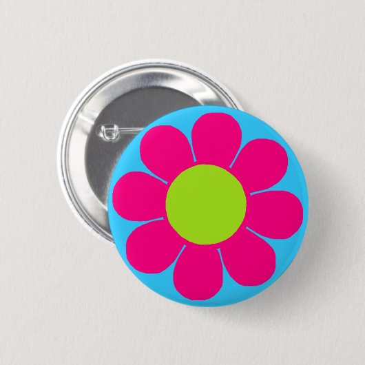 Badge Rond 5 Cm Alimentation en fleurs (Devant & derrière)