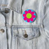 Badge Rond 5 Cm Alimentation en fleurs (En situation)
