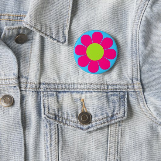 Badge Rond 5 Cm Alimentation en fleurs (En situation)