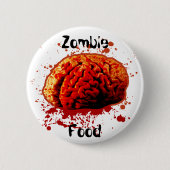 Badge Rond 5 Cm Alimentation zombie (Devant)