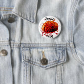 Badge Rond 5 Cm Alimentation zombie (En situation)