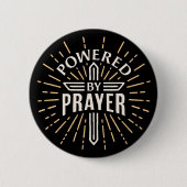 Badge Rond 5 Cm Alimenté par la prière (Devant)