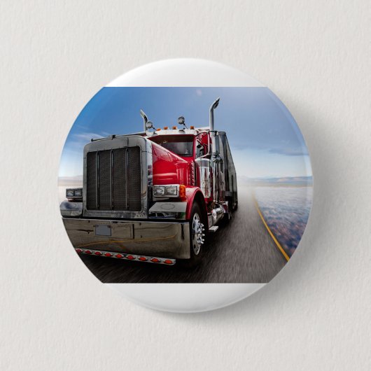 Badge Rond 5 Cm All American Trucker (Devant)