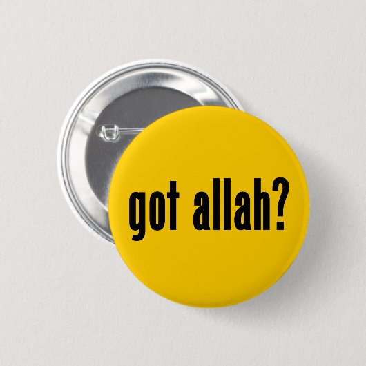 Badge Rond 5 Cm Allah obtenu ? (Devant & derrière)