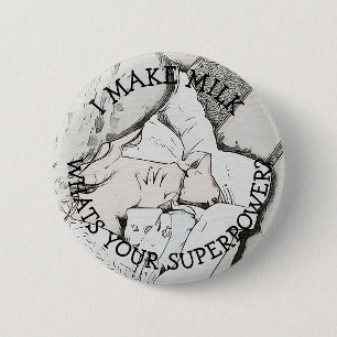 Badge Rond 5 Cm Allaiter le bouton d'humour