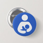 Badge Rond 5 Cm Allaiter le symbole international (Devant & derrière)