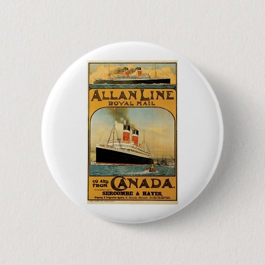Badge Rond 5 Cm Allan Line (Devant)