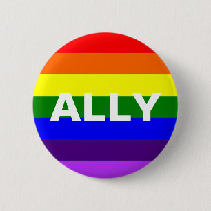 Badge Rond 5 Cm Allée LGBT