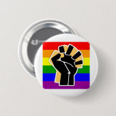 Badge Rond 5 Cm Allée noire LGBTQ (Devant & derrière)