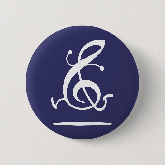 Badge Rond 5 Cm Allegro Clef (Devant)