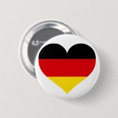 Badge Rond 5 Cm Allemagne Amour (Devant & derrière)