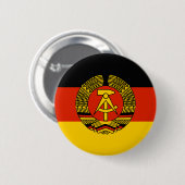 Badge Rond 5 Cm Allemagne de l'Est (Devant & derrière)