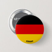 Badge Rond 5 Cm Allemagne Drapeau charmant patriotique (Devant & derrière)